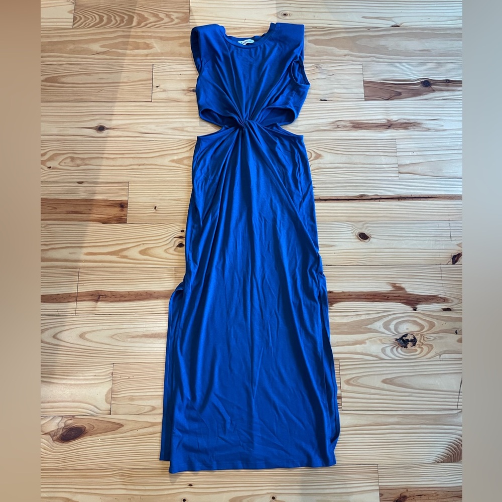 Long dress with cutouts
